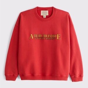 Abercrombie Red Crewneck